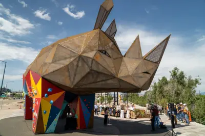 Rhingo the rhino statue stars at Denargo Market