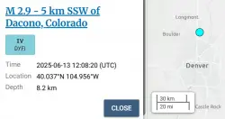 Small earthquake hits Dacono early Friday morning