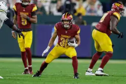 Commanders’ Austin Ekeler is out for the season with a torn Achilles tendon, AP source says